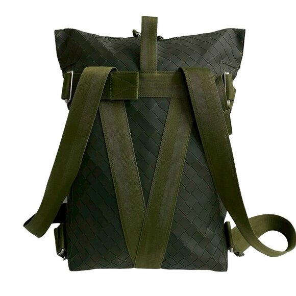 BOTTEGA VENETA Green Intrecciato Backpack - Picture 4 of 8